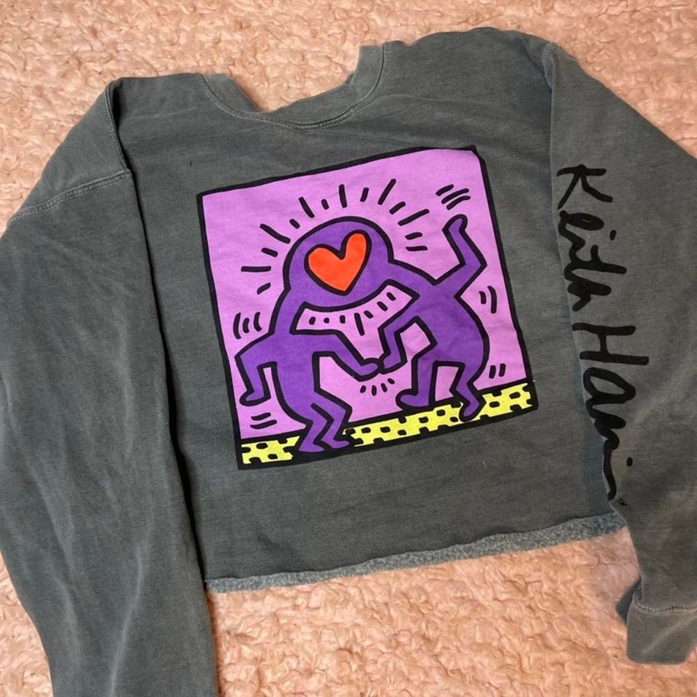 Crop long sleeve shirt